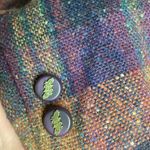 that’s me Vintage 90’s Purple and Orange Plaid Wool Jacket Blazer Coat Size 10 Photo 5