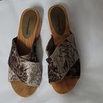 Free People  Velvet Dreams Wooden Sandals Photo 6