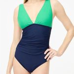 J.Crew  V-Neck Ruched One Piece Swimsuit Photo 0