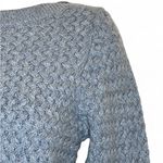 L.L. Bean Women's Basketweave Boatneck long sleeve Sweater light blue size XS Photo 6