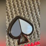 Kate Spade Authentic  Stiched/straw/leather TWIST LOCK Shoulder/ Crossbody Bag Photo 11