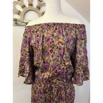 Raga Anthropologie Floral Off Shoulder Bell Sleeve Jumpsuit S NEW Photo 4