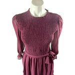 Rachel Parcell  Purple Nectar Smocked Tie Waist Dress Photo 5
