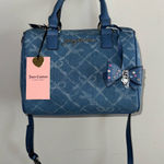 Juicy Couture Viral  Lovely Bow Satchel Denim Shoulder Bag New Photo 0
