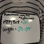 Kaisely  Mock Black & White Striped Waffle Knit Top Size Small Photo 1