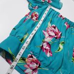 Parker Silk Blend Floral Off Shoulder Crop Top Bell Sleeves Photo 5