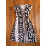 Joie EUC  V-neck Bethwyn C Python Snake Print Wrap Dress Sz XXS $348 in Porcelain Photo 5