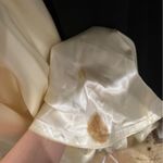 1930s beaded ivory satin wedding dress Yellow Size XS Photo 8