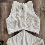 Retrofête Retrofete Millie Dress in Geo White Sequin Size XS NWT Cutout Sleeveless Maxi Photo 7