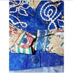 Howard Wolf Dallas Vintage Floral Beaded Jacket Womens 6 Boho Chic Made in USA Blue Photo 6