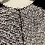 Grey & Black Tweed Crewneck Short Sleeve Fit & Flare Dress Size Small EUC Photo 3