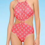 Decree  Womens Textured Floral One Piece Swimsuit Juniors Size XXL nwt (0217) Photo 0