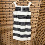 White House | Black Market  White And Black Crochet Dress Size 2‎ Photo 1