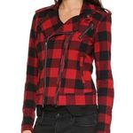 Hudson Jeans HUDSON Cynic Tundra Plaid Moto Jacket Medium Photo 5