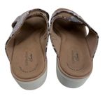 Clarks Jillian Gem Sandal in Natural Snake Women's Size 7 W Slide Slip on Flats Photo 4