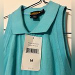 Womens Ralph Lauren Rugby Turquoise Sleeveless Polo Shirt Blue Size M Photo 1