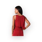 Haute Hippie new ஐ Deep V Asymmetrical Shoulder Draped Mini Dress ஐ Scarlet ஐ Photo 9
