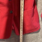 Ann Taylor Vintage  Wool Blend Blazer Womens Sz 4 Red Four Button Jacket Pockets Photo 4