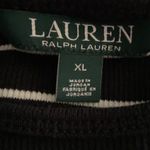 Ralph Lauren Lauren  Black & Whit Stripe Top size Medium Photo 6