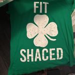 Crazy Dog Green St. Patrick's Day 4 Leaf Short Sleeve T Photo 6