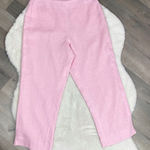 David‎ N Hanky Linen Crop Capri Pants Pink 10 Pink Photo 0
