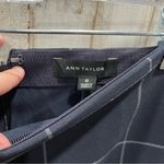 Ann Taylor Navy Blue Windowpane Plaid Pencil Career Business Skirt Size 0 Church Photo 3