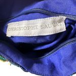 Christophe Sauvat Neiman Marcus Domi Suzani Beaded Tassel Crossbody Purse Blue Photo 2