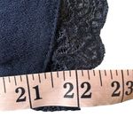 Vera Bradley Navy Blue Wide Leg Capri Boho Lightweight Lace Trim Pants Small Photo 8