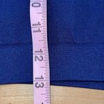 Unbranded Crop Stretch Athletic Top Navy Size Medium Blue Photo 5