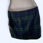 Plaid Green and Black Women's Skirt ió m NWT! Size M Photo 1
