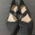 Preston & York  WO SIZE 9 (fits like 8.5 ) Elastic strap. LACK SUEDE FLATS CLEAN Photo 11