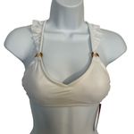 Xhilaration White Ruffle Racerback Bikini Bra Size S(0-2) Swimwear NWT Photo 12