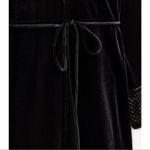 ZARA BLACK VELVET MINI DRESS Photo 3