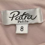 Vintage Patra Formal Floral Dress Pink Chiffon Tiered Midi Mother of the Bride Size 8 Photo 2