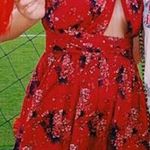 Princess Polly Red Floral Romper Photo 0