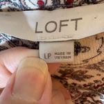 Loft  Paisley Floral Puff Sleeve Terry Sweatshirt Size LP Photo 3