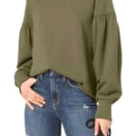 ALC Frank A.L.C. Olive Sweatshirt with Balloon Sleeves Photo 0
