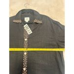 BDG ‎ Urban Linen Souvenir Button-Down Shirt Black Size L Photo 5