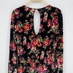 Show Me Your Mumu  Kelsey Romper Womens Medium Black Floral Velvet Boho Party Photo 7