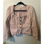 Free People  Women's Pink Courtship Structured‎ Jacket Size M Y2K Photo 3