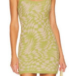 For Love & Lemons  Simone Mini Dress Green Arcrylic Knit Sz S NWT‎ Photo 0