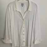Nic+Zoe  White Blouse size xl‎ Photo 0