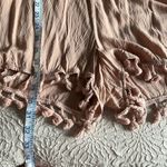 Ale By Alessandra Livia Womens Long Sleeve Romper Tassel V Neck Latte Cream Size Photo 14