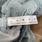 Assembly Light Wash Midi Denim Jean Skirt Sz M Blue Size M Photo 6