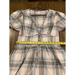 Hill House  Home Sabrina Plaid Maxi Midi Dress size Large Photo 1