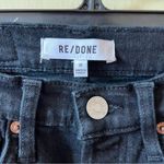 RE/DONE NWT  noir with rip 70s stove pipe high rise jeans size 26 Photo 4
