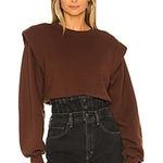 AGOLDE NWOT 80's Sweatshirt in Pumpernickel Size Small Photo 0