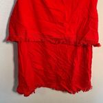 J.Crew  Factory Boxy Tank Top Warm Cerise Red Photo 3