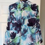 Chico's Chico’s Long Sleeve Blouse Painted Passion Sophia Size 2 (Large) Luxury S7 Photo 1