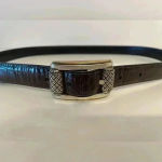 Brighton Vintage Western Women's Dark Brown Leather Belt‎ Size M/L 32 Photo 3